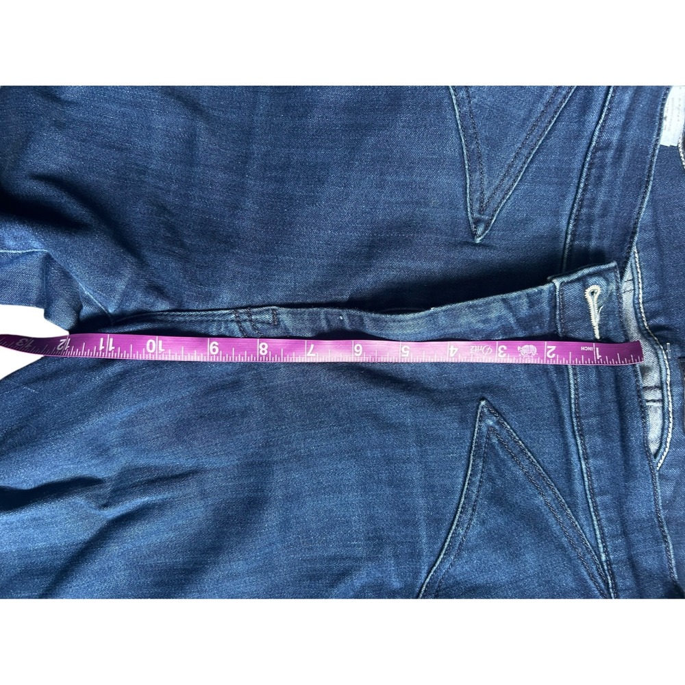 MOTHER The Blade Swooner High Rise Skinny Jeans Dark Blue Path to Paradise 27 - Picture 6 of 11
